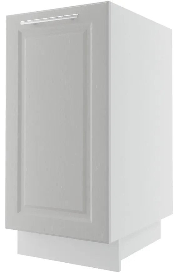 Kuchynská skrinka Emporium D1D/40 light grey stone/biela
