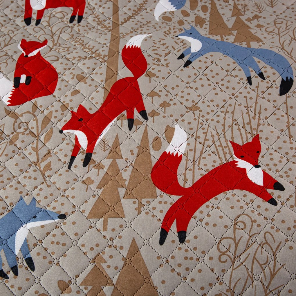 Prehoz na posteľ RED FOX hnedý Rozmer: 220 x 240 cm