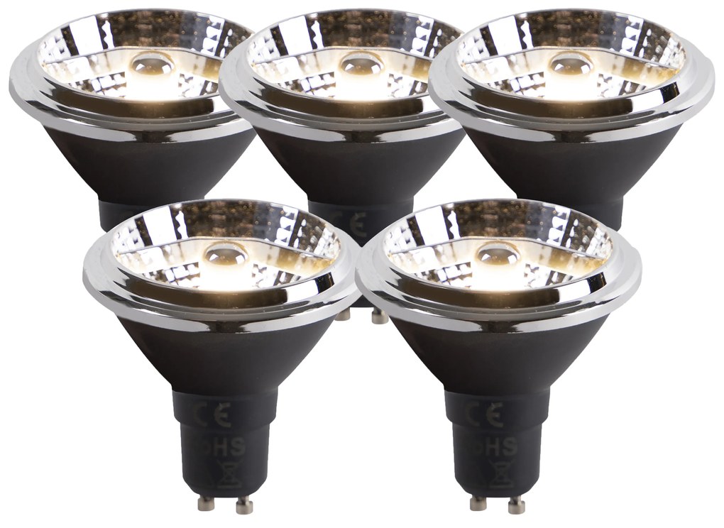 Sada 5 LED žiaroviek GU10 AR70 6W 380lm 3000K