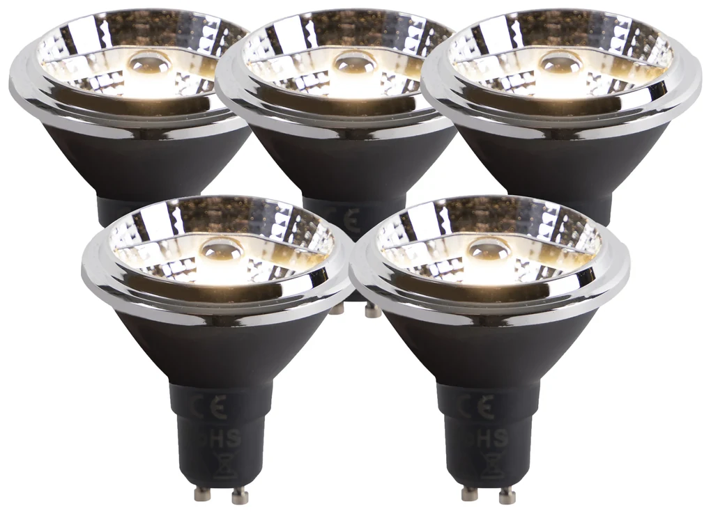Sada 5 LED žiaroviek GU10 AR70 6W 380lm 3000K