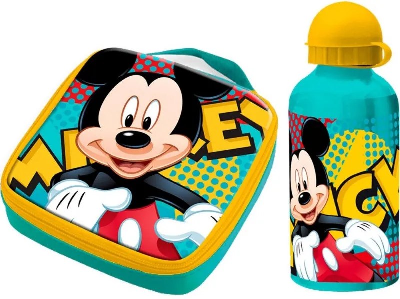 Termo taška / box na desiatu + ALU fľaša 400ml MICKEY MOUSE