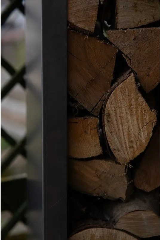 Stora Záhradný drevník 120 x 120 x 40 cm, corten CORGARDEN 1036