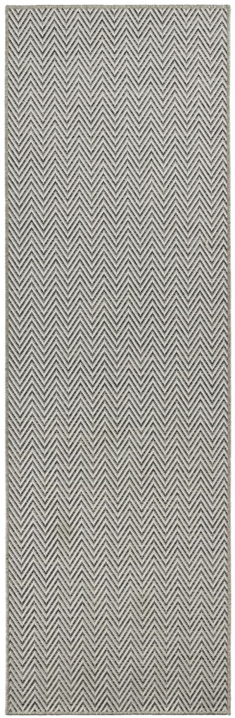 BT Carpet - Hanse Home koberce Behúň Nature 104268 Grey – na von aj na doma - 80x450 cm