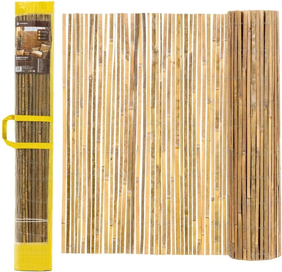 SPRINGOS Bambusová rohož na balkón a plot 1,8 x 5 m – maskovací kryt a zástena GA0229