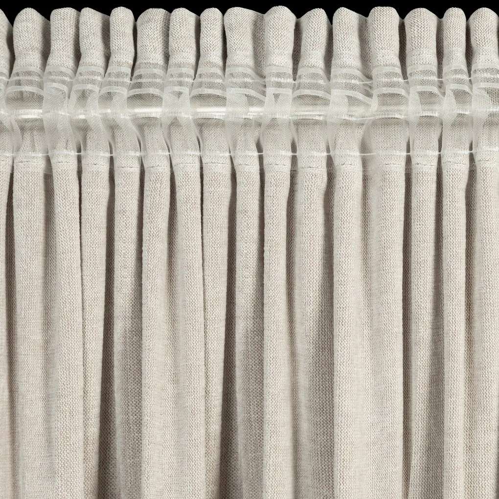 ZÁVES NA PÁSKE NILO 140X270 CM BÉŽOVÁ