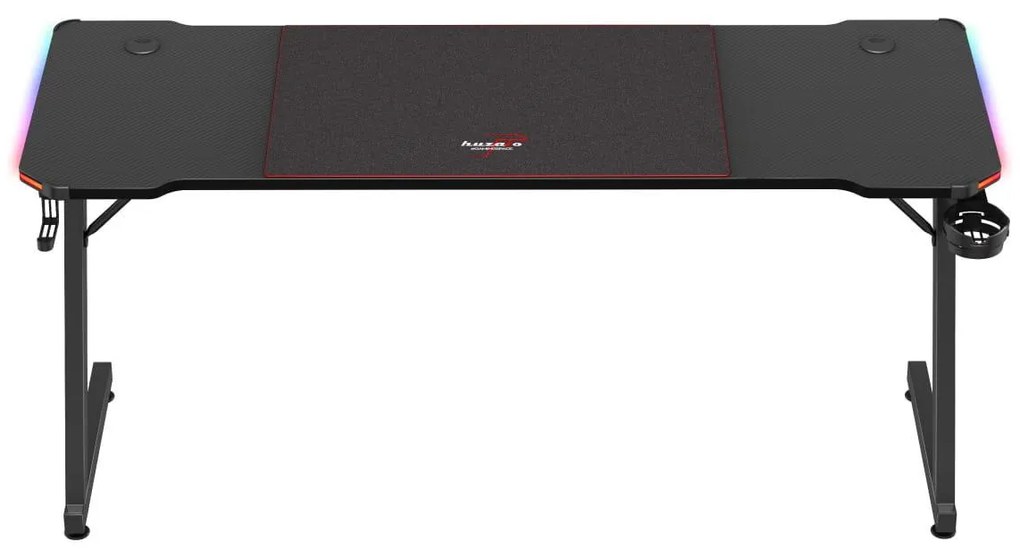 PC stolík Hyperion 4.8 (čierna + viacfarebná) (s LED osvetlením). Akcia -19%. Vlastná spoľahlivá doprava až k Vám domov. 1087508