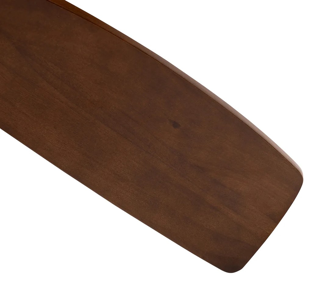 Stropný ventilátor čierny s drevom 131,5 cm vrátane LED stmievateľný s diaľkovým ovládaním - Jerri