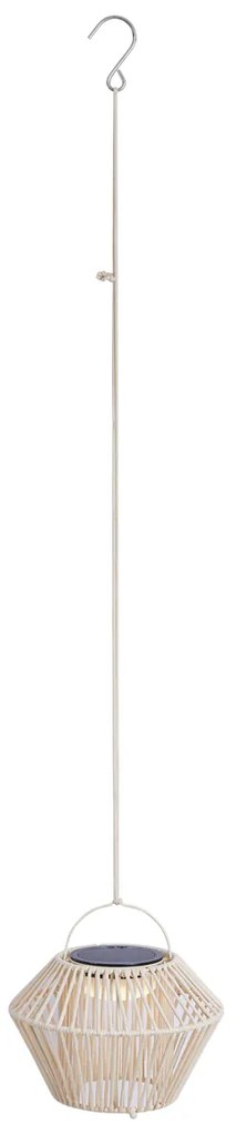 Boho stolná lampa béžová vrátane LED 3-stupňové stmievanie IP54 solárne nabíjanie - Duco