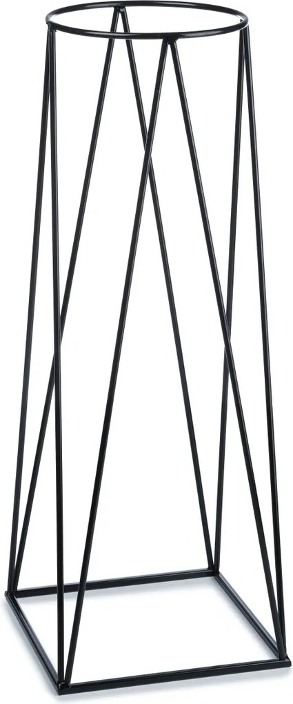 STOJAN NA KVETINÁČ SQUARE 96X30X30 CM ČIERNA