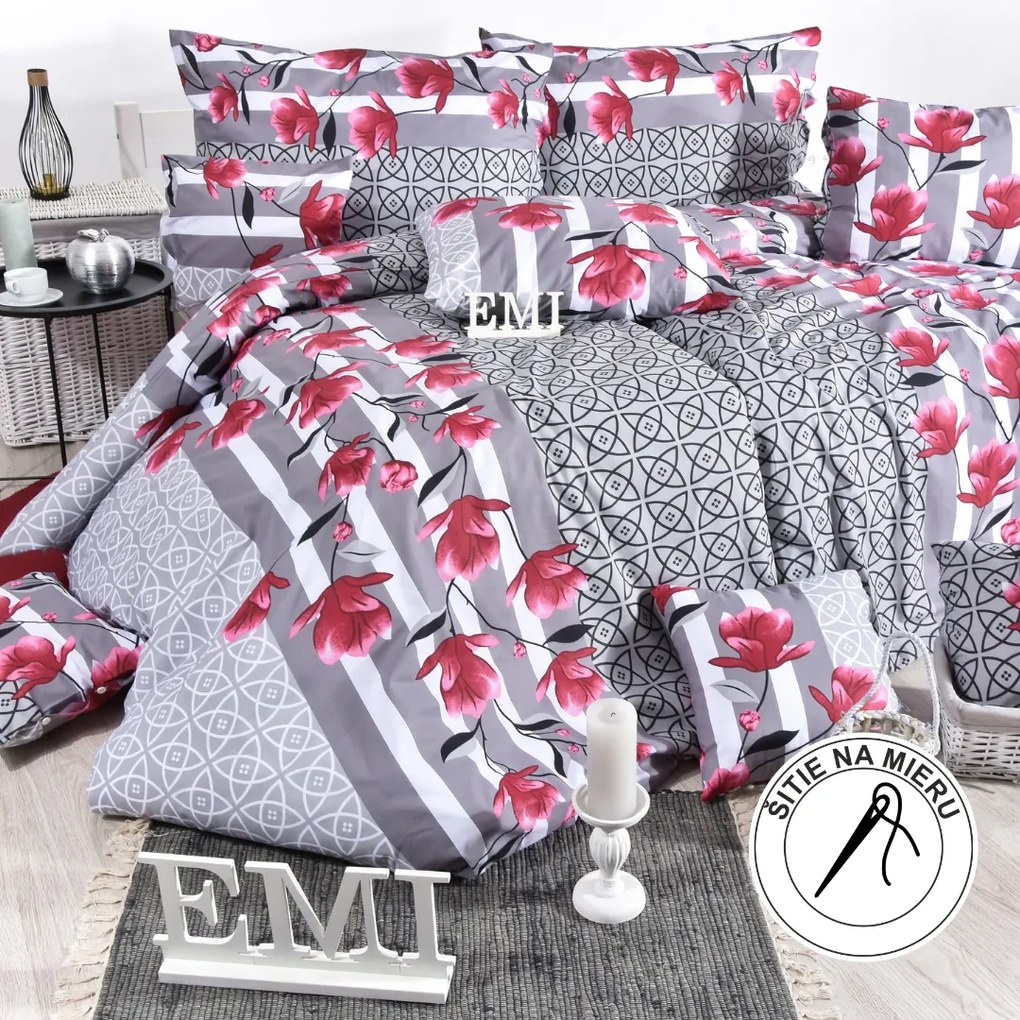 Obliečky bavlnené Marsel EMI: Štandardný set jednolôžko obsahuje 1x 140x200 + 1x 70x90