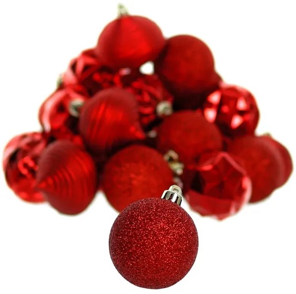 Retlux - Sada vianočných ozdôb 30 ks červená