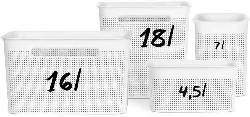 Úložný box BRISEN, 16 L, ružový