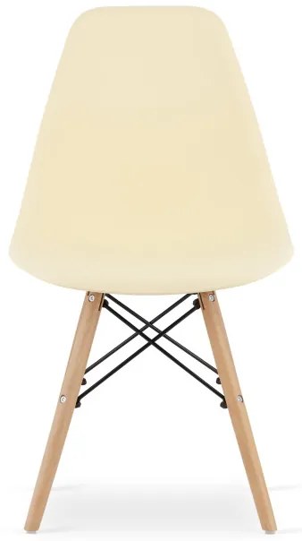 Set jedálenských stoličiek OSAKA krémové (hnedé nohy) 4ks