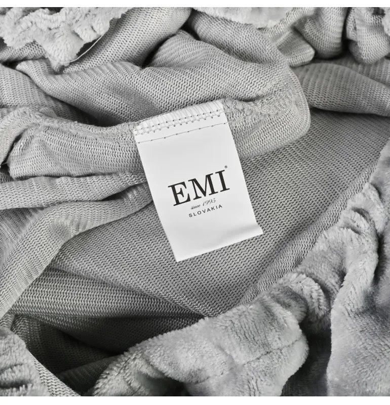 Plachta posteľná z mikroplyšu sivá EMI, Plachta 180x200
