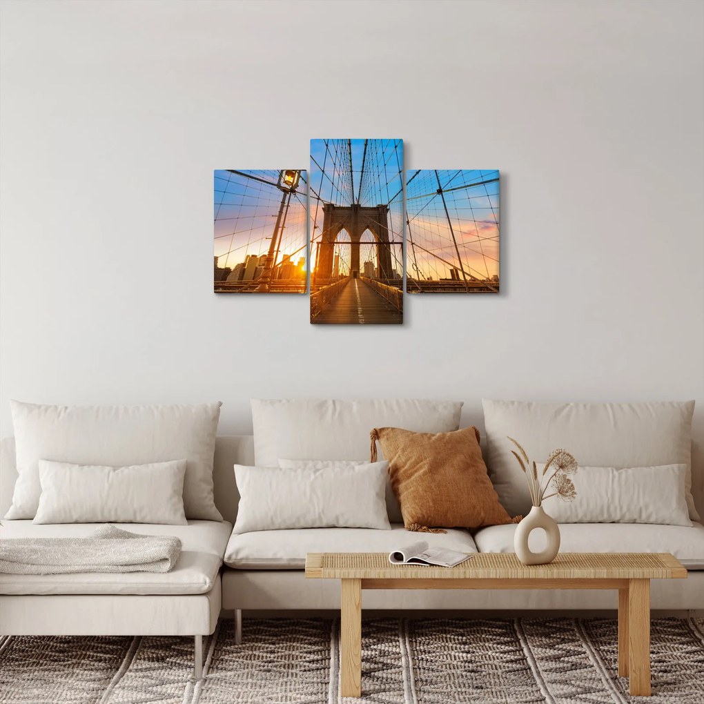 Obraz - Brooklynský most, Manhattan, New York (90x60 cm)