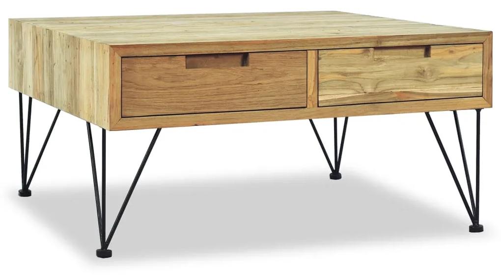 Konferenčný stolík, 80x80x40 cm, masívne teakové drevo 244574