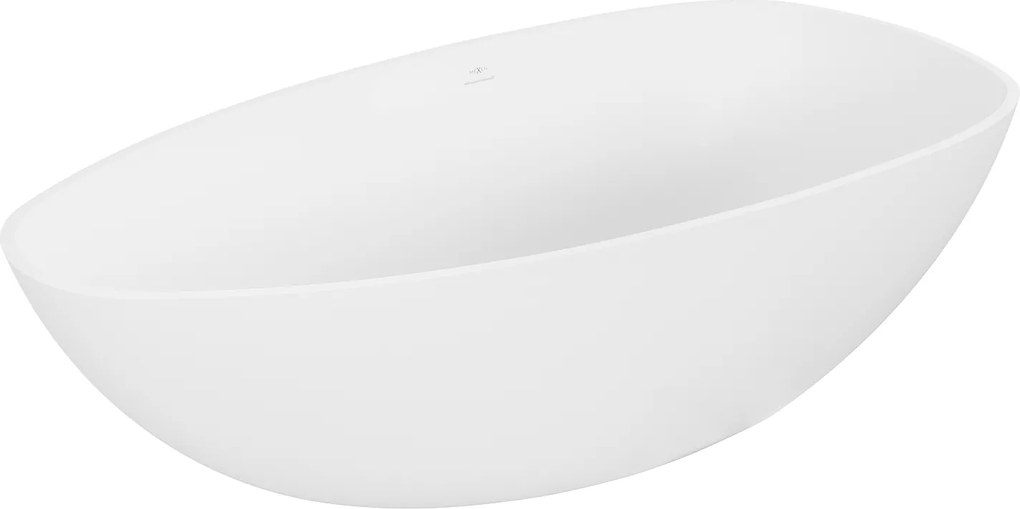 Mexen Imola voľne stojaca vaňa 160x81 cm, konglomerát, biela matná