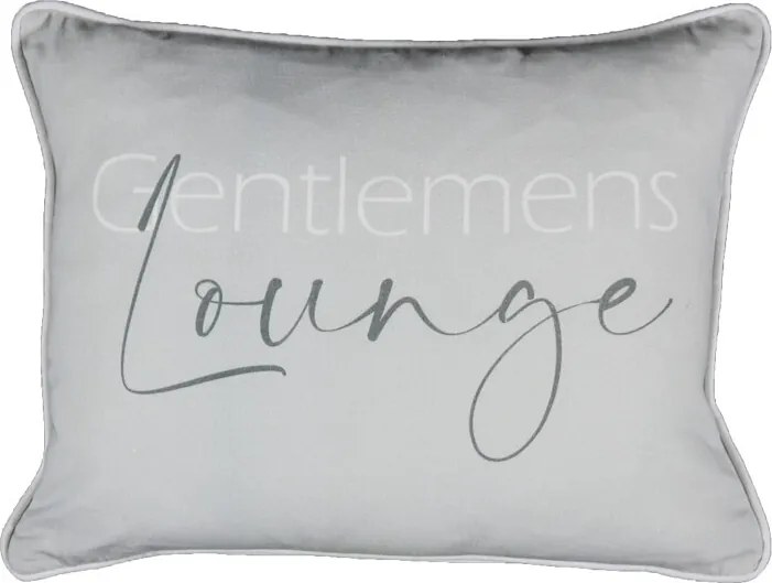 Šedý vankúš Lounge - 35 * 10 * 45cm