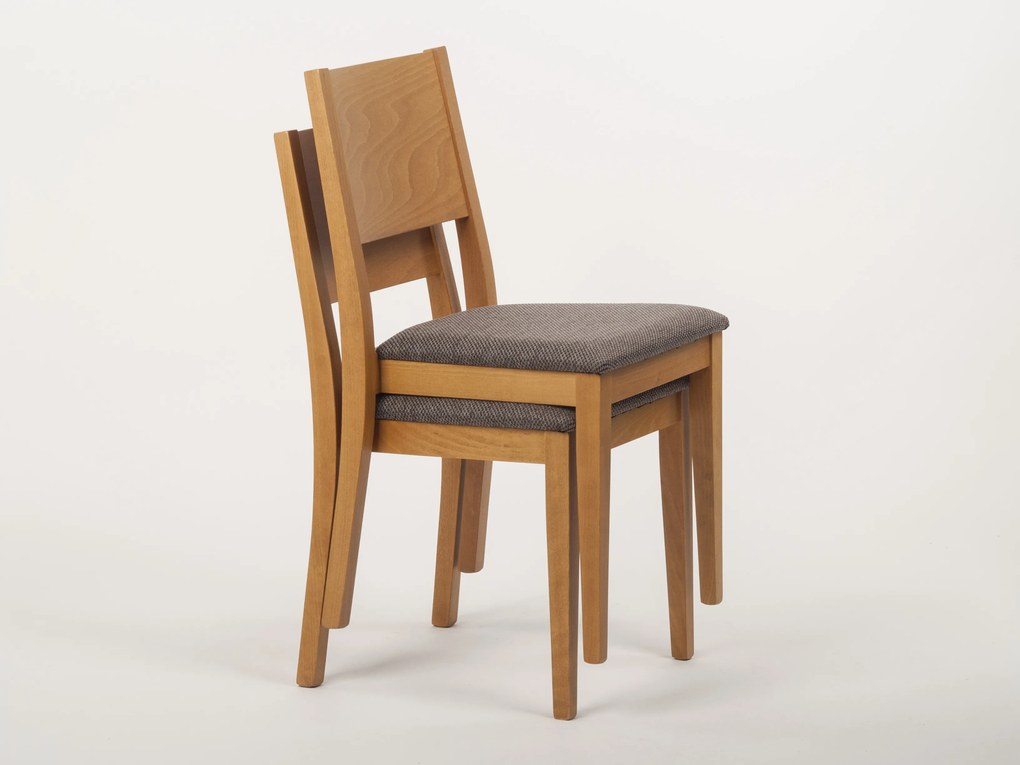 Stima stohovatelná stolička ALEX Vyberte látku ->: MIRON terracotta 22, Odtieň / morenie: Wengé