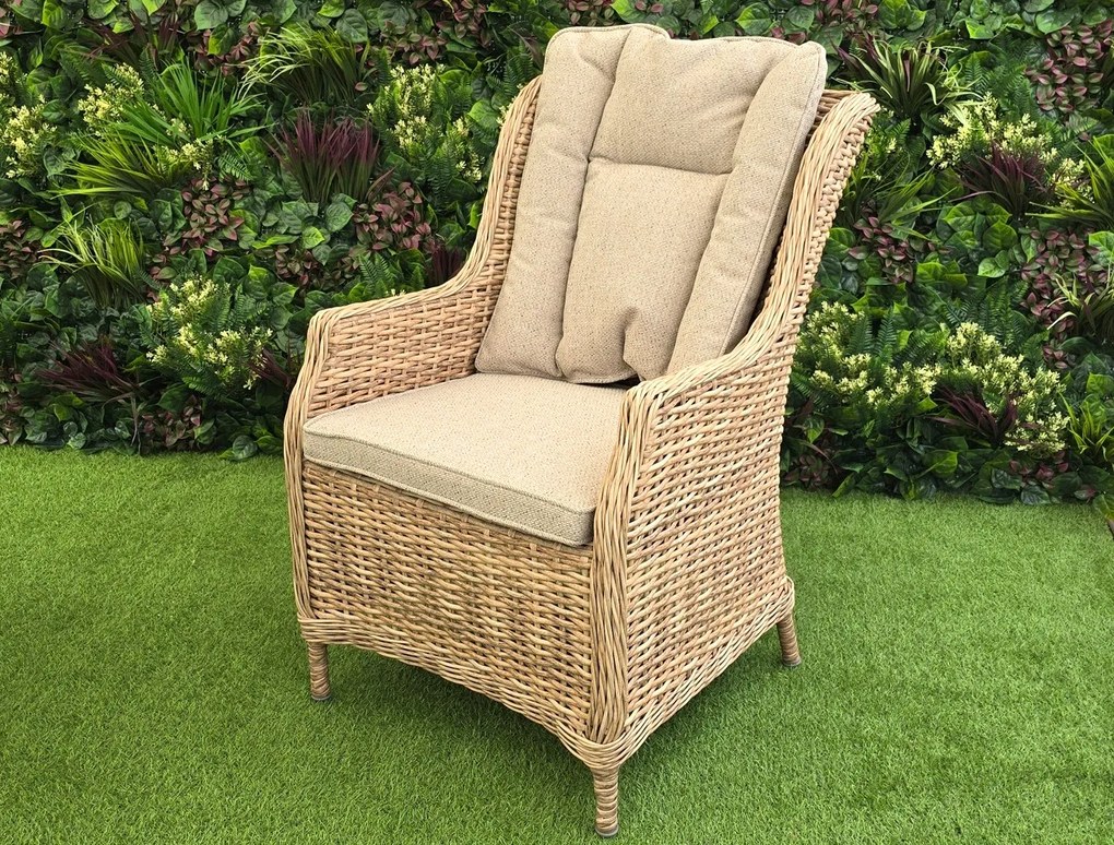 Záhradné ratanové kreslo KINGSTON prírodné