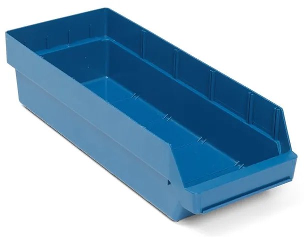 Plastový box na súčiastky REACH, Š 240 x H 600 x V 150 mm, modrý