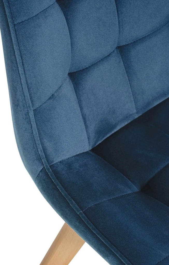 Stolička Brook - zamat - Modrá