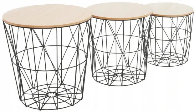 Set drôtených stolíkov SG1710-23