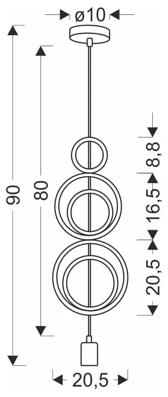 Bielo-ružové detské svietidlo s kovovým tienidlom Single - Candellux Lighting