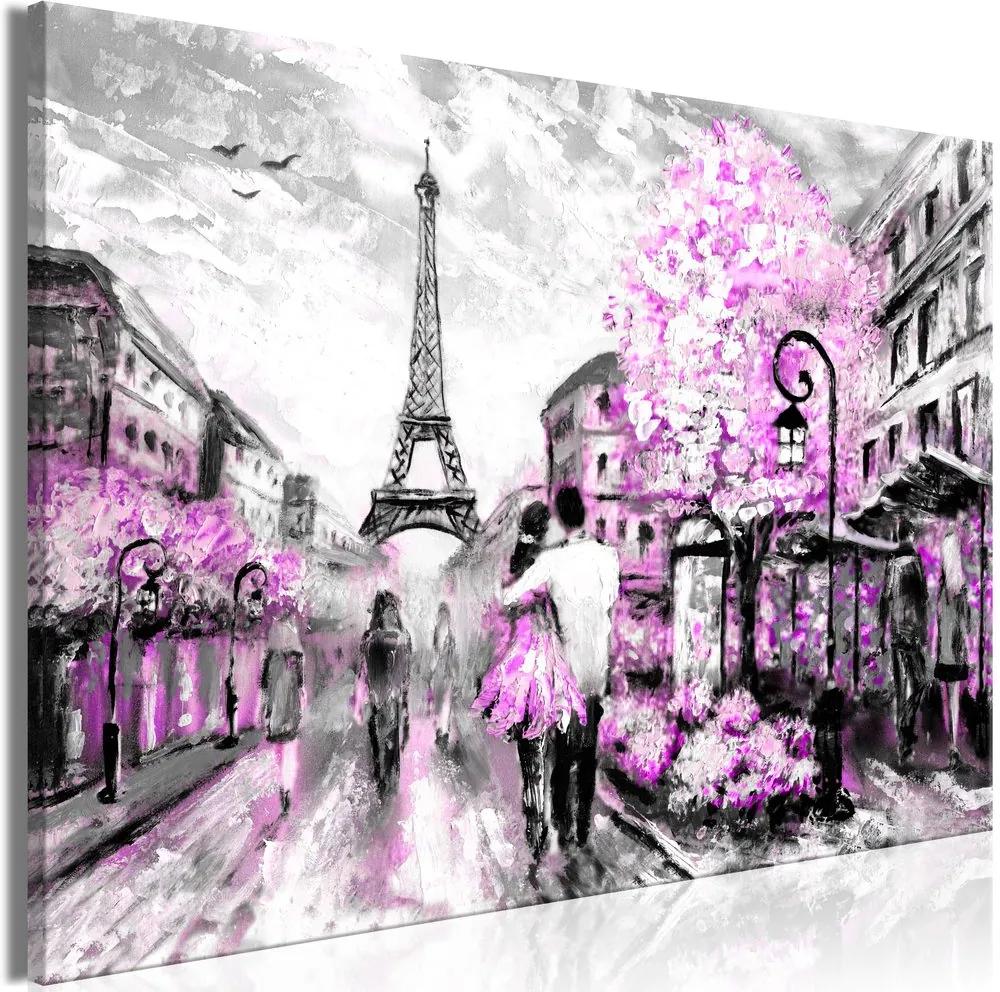 Obraz ružový kontrast Paríža - Colourful Rendez-Vous