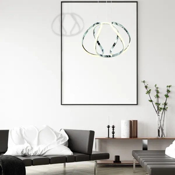 LED Luster na lanku GLOBE 1xLED/50W/230V