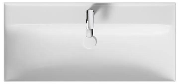 Cersanit Larga, kúpeľňová skrinka s umývadlom 100x45x65 cm, biela lesklá, S801-437