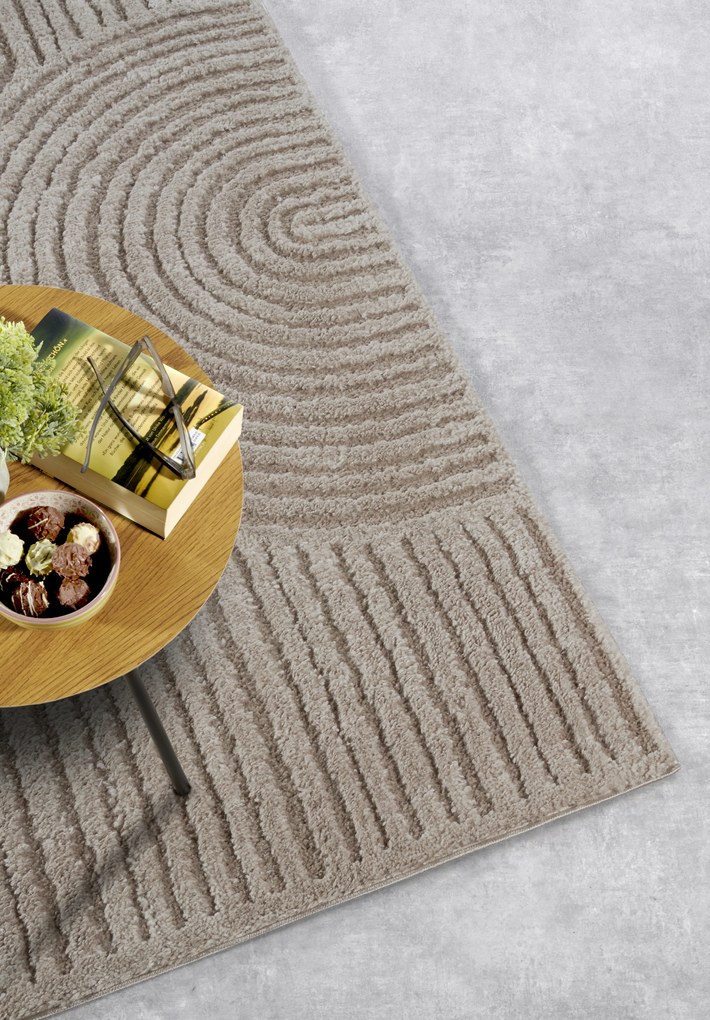 ELLE Decoration, Kusový koberec Gallery 106090 Beige z kolekcie Elle, 160x235, béžová, obývacia izba