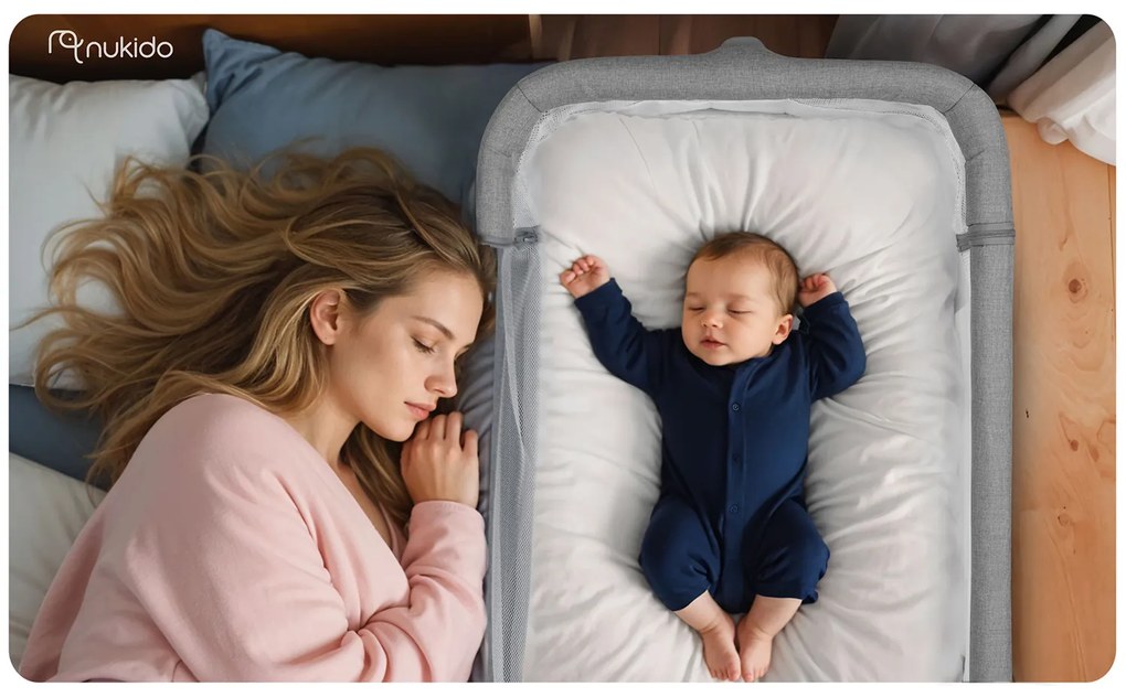Bočná postieľka pre novorodencov s nastavením výšky Nukido NK-243