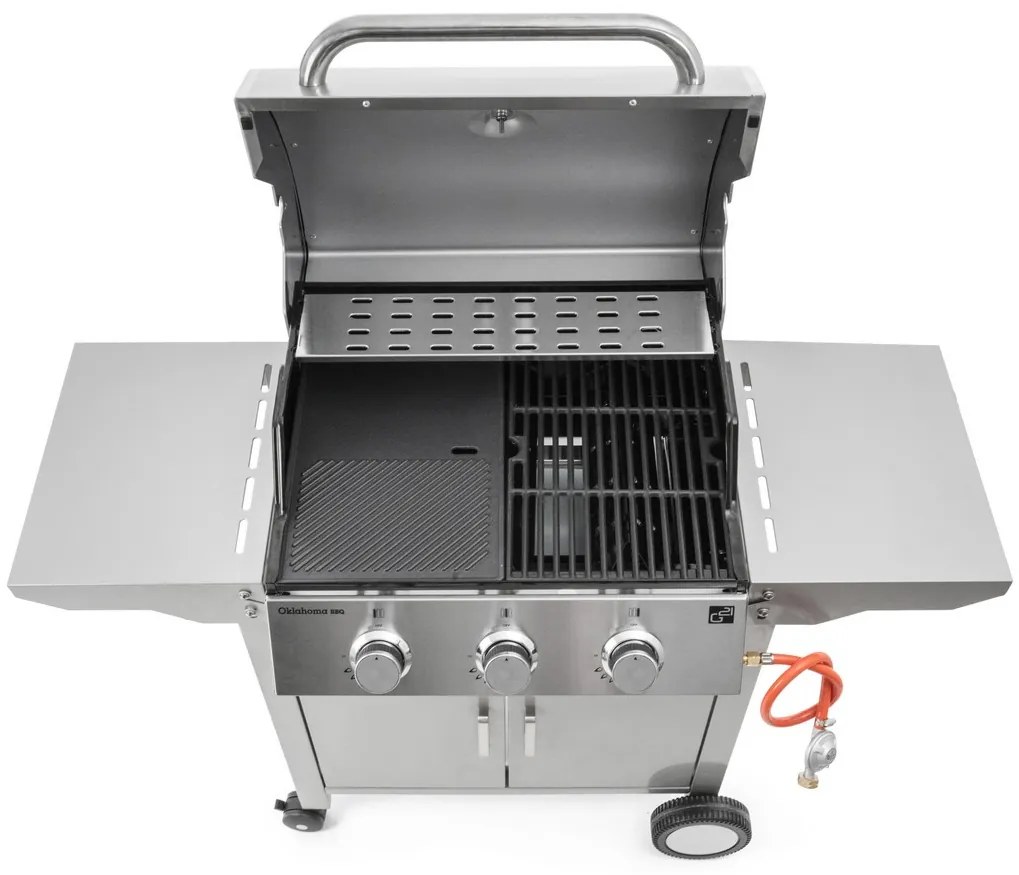 Plynový gril G21 Oklahoma BBQ Premium Line 3 horáky + zadarmo redukčný ventil 6390310