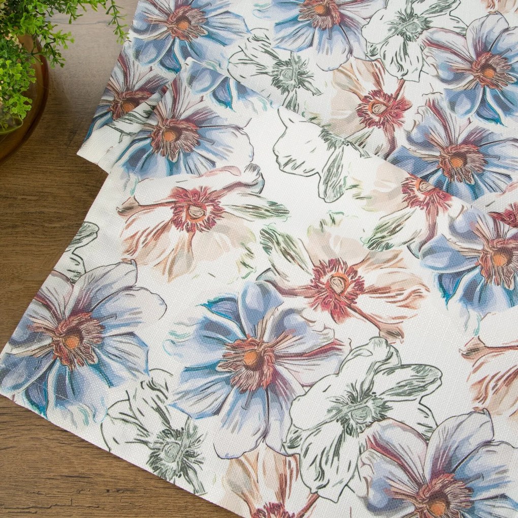 BEHÚŇ NA STÔL FLORE 7 40X140 CM VZOROVANÝ