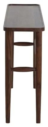 Hnedý konzolový stolík z masívu akácie 30x120 cm Qiano – Light & Living