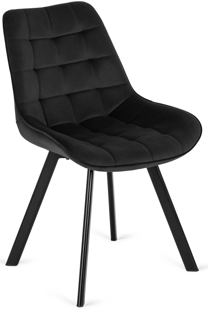 PROXIMA.store - Čalúnená jedálenska stolička RICK FARBA: červená, MATERIÁL: zamat