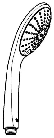 GROHE 27221000 - Ručná sprcha TEMPESTA COSMOPOLITAN 100, 3 režimy prúdu, lesklý chróm