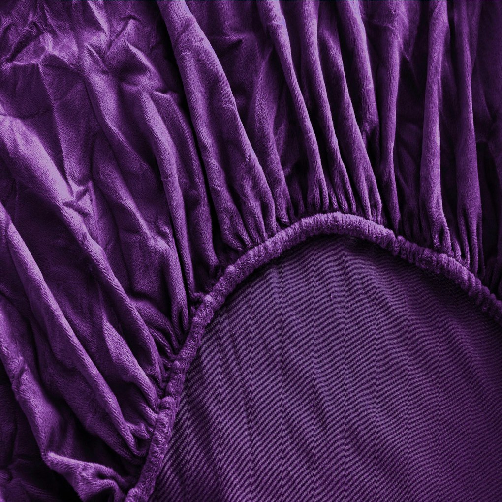 Plachta mikroplyš SOFT 90x200 cm tmavo fialové