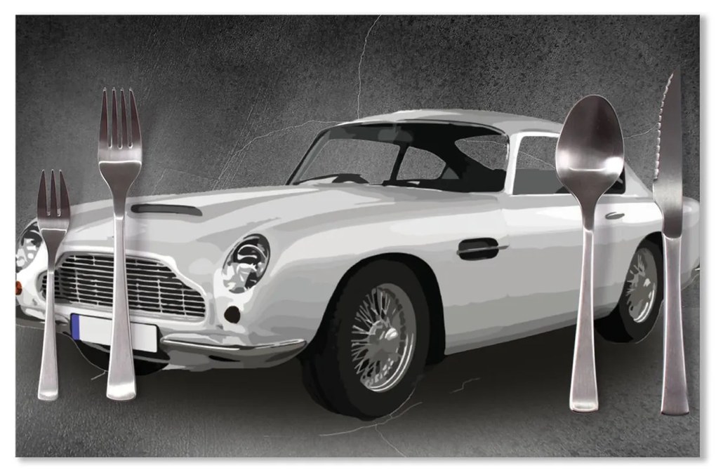 Sablio Prestieranie Aston Martin Tmavé pozadie: 40x30cm