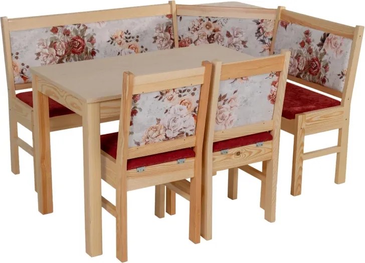 Jedálenský komplet Kvety, vzor kvety