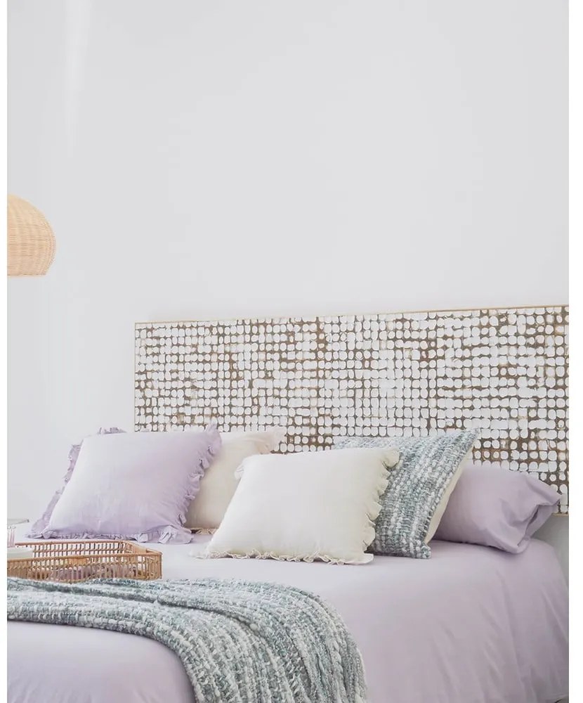 Čelo postele z mangového dreva v bielo-prírodnej farbe 174x60 cm Kron - Kave Home