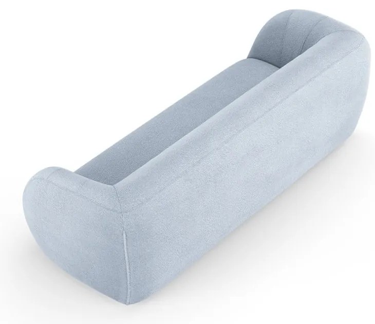 Svetlomodrá pohovka z textílie buklé 230 cm Essen – Cosmopolitan Design