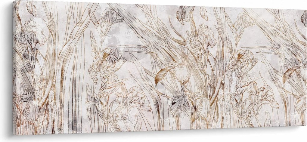 Obraz - Kosatce (120x50 cm)