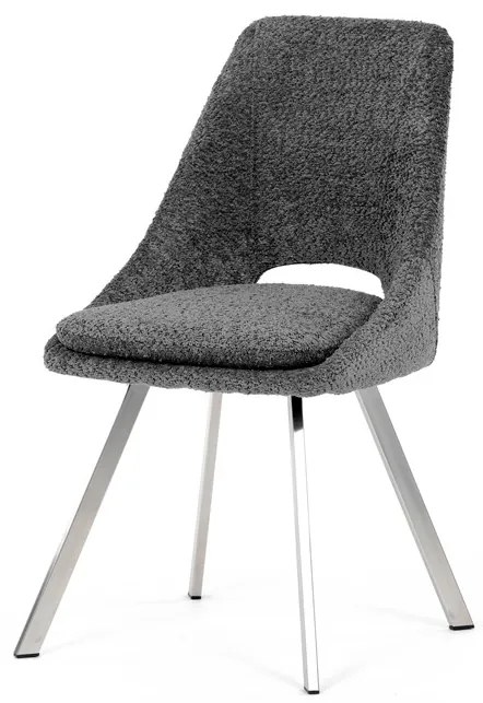 Autronic BONTEC Jedálenská stolička, béžová, látka bouclé, DCL-W1174 CRM2 Farba: Šedá