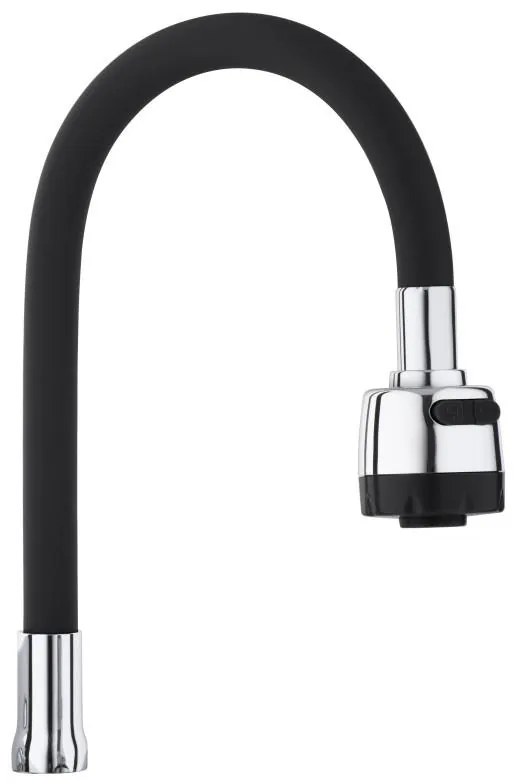 Erga Diosa, elastické rameno, čierna-chrómová, ERG-YKA-BZ.TUD-1-G-BLK