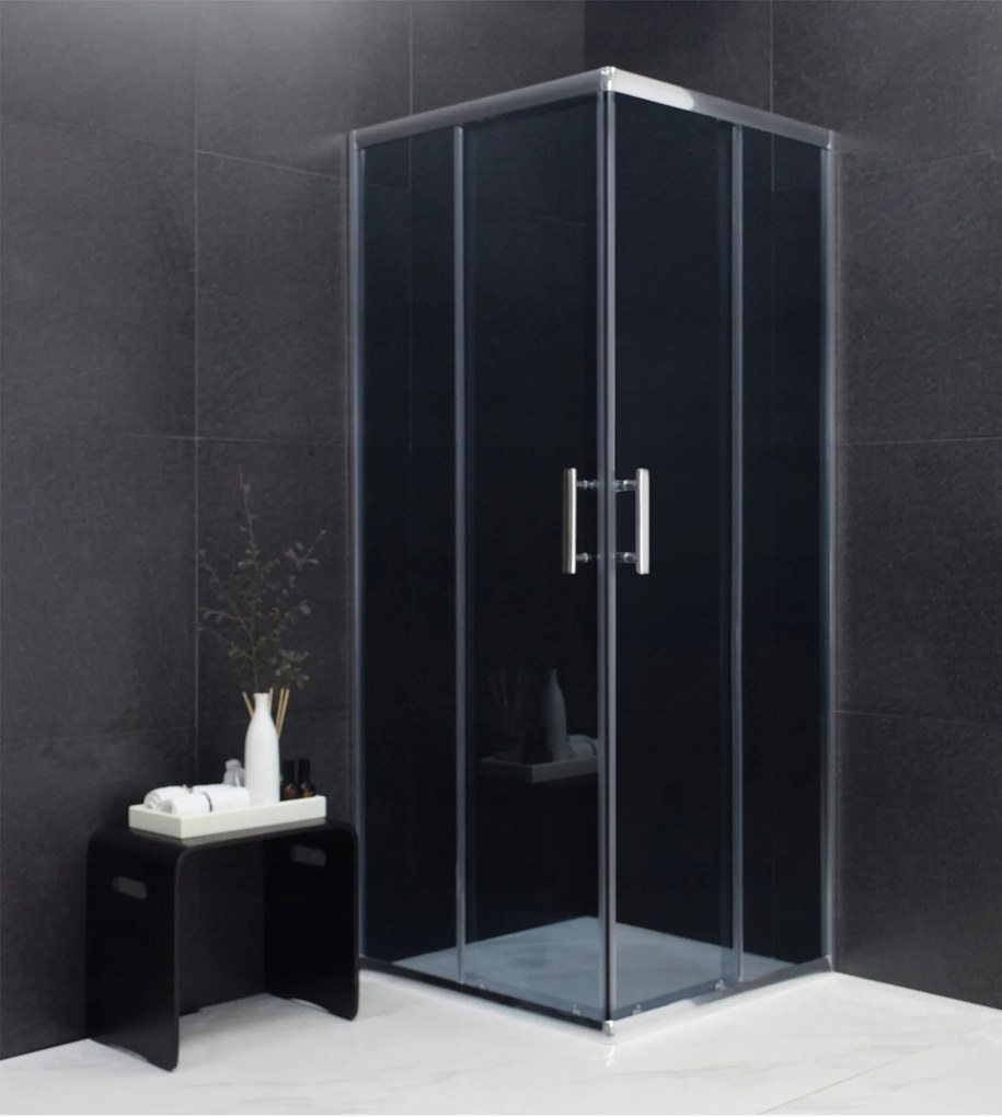 Sprchovací kút maxmax MEXEN RIO grafit - 90x90 cm