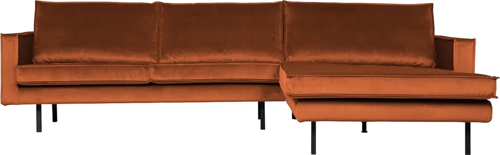 BePureHome Rodeo veľká rohová sedačka - Oranžová, Pravá