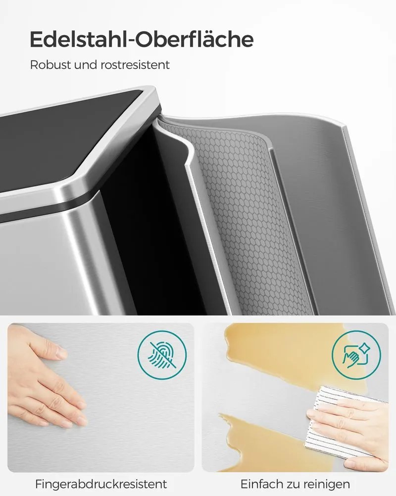 Recyklačný odpadkový kôš SONGMICS LTB60NL