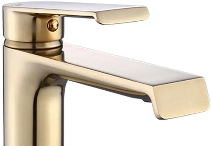 Rea Hass, vysoká umývadlová batéria h-280, zlatá matná, REA-B9971